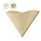 100-Piece Unbleached Coffee Filter Paper Beige 13.4cm