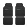 Sparco - Universal 5Pcs Carpet Car Mates Set, With Pvc Heel Pad, Black