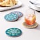 Absorbent Ceramic Coasters with Cork Base Prevent for Drinks Glass Cup Holder Coffee(Set of 6)