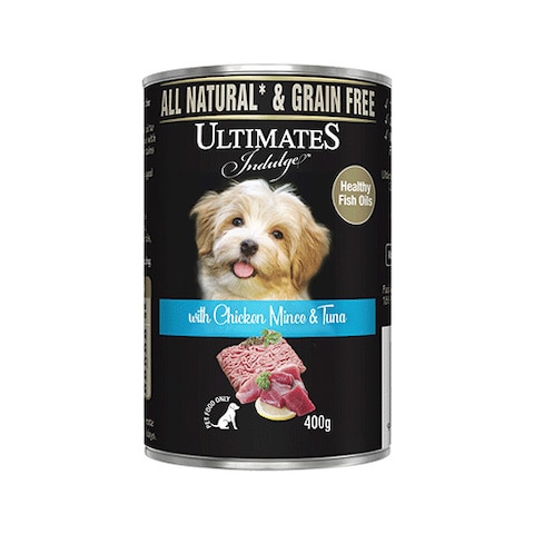 Ultimates Indulge Chicken Mince And Tuna Dog Food 400g