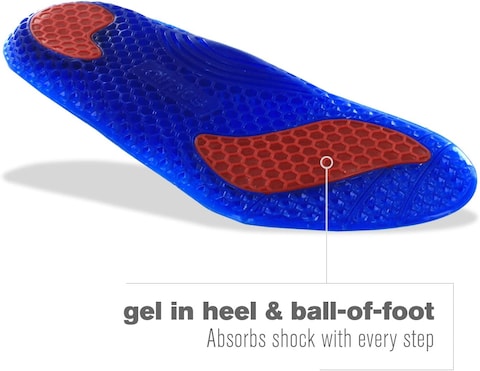 Airplus Gel Orthotic 3/4 Length Comfort And Stability Shoe Insoles For Men Or Women