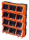 TACTIX - 12-COMPARTMENT STORAGE BIN WITH CLEAR COVER - TTX-320648