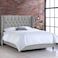 In House Roma Velvet Bed Frame - King - 200x180 cm - Gray