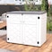 Cameltough Outdoor Garden Storage Cabinet, 135L X 84W X 119H cm, Heavy Duty, Multipurpose Storage Shed For Home, Garden, Office And Workshop, Weather-Resistant, CT636