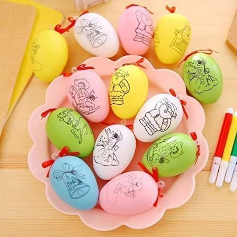 Generic Party Favors For Kids Birthday, 12 Pcs Egg Painting Kit For Kids Gift Toys/Birthday Giveaways For Kids/Return Gifts For Birthday Party Kids/Pinata Birthday Goodie Bags Fillers Girls Boys