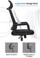 ECVV Home Office Desk Chair Ergonomic Office Chairs, Mesh Desk Chair with Adjustable Seat Height and Headrest, High Back Computer Chair&hellip;