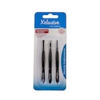 Buy Xcluzive Professional Tweezers XZ122 Black 3 PCS in UAE