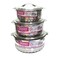 Dessini National Stainless Steel Hotpot Silver Pack of 3