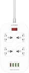 LDNIO 4Usb With 1Port Qc3.0 4 Ways UK Outlet Power Strip Extension Cords