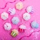 Glittered Cupcake LED String Lights 10 Pcs Multicolor 2M
