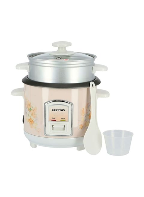 اشتري Krypton 0.6L Electric Rice Cooker KNRC6054 White/Pink في الامارات