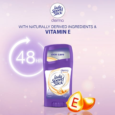 Lady Speed Stick Purple Derma Pearl + Vitamin E Antiperspirant Deodorant Sticks 45g