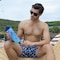 ANEMOSS Anchor Tritan Water Bottle, 1000 ml / 33.8 oz, High-Quality Material, Multi-functional and Durable, BPA-Free, Portable with Strap Attachment, Suitable for Sports and Travel, Blue