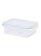 Royalford BRS Rectangle Glass Airtight Container Clear 0.4L
