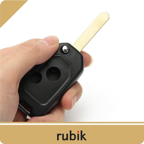 Rubik 2 Buttons Modified Car Remote Key Case Uncut Flip Key Blade Fob Shell Case For Honda Accord Civic CR-V Fit Jazz Insight Odyssey Pilot