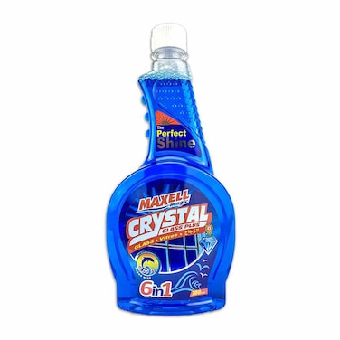 Maxell Magic Crystal Liquid Glass and Window Cleaner with Ocean Mist Scent Refill Bottle - 700 ml