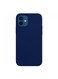 Generic Leather Case Cover With Magsafe For Iphone 12 Pro 6.1Inch Dark Blue