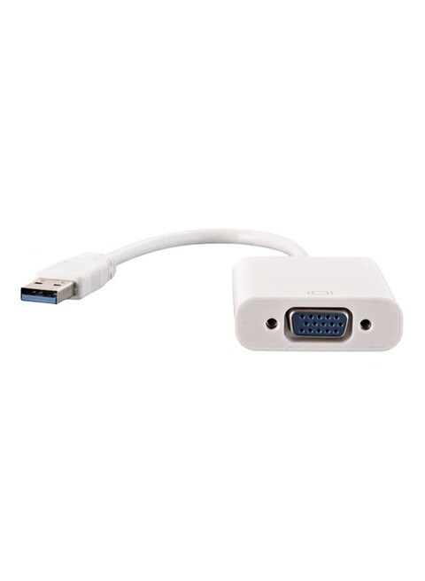 Generic Usb 3.0 To Vga Cable White