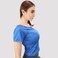 Kidwala Women's T-Shirts, Activewear Round neck  &amp; Half Sleeves Top Workout Gym Yoga Outfit for Women (Medium, Blue)