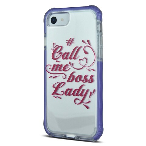 iOrigin iPhone 7 Clear Bumper Mobile Case - Boss Lady