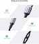 Ugreen USB C Cable USB A To Type C Data Cable Nylon Braided Compatible For Samsung Galaxy, Macbook Pro, Nintendo Switch, Huawei Matebook X Pro Etc - Black 1Meter