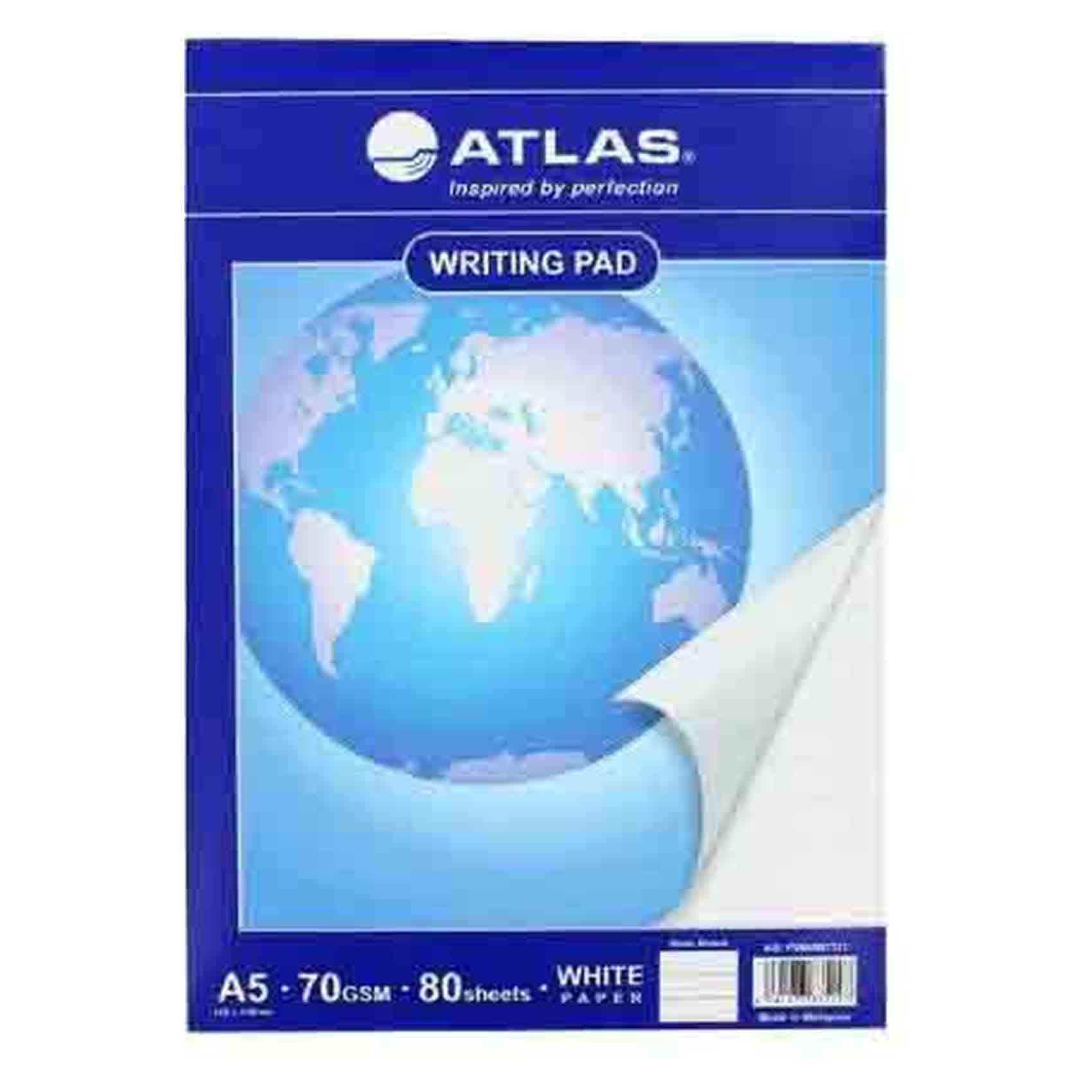 Buy Atlas A5 Writing Pad White 80 Sheets Online | Carrefour UAE