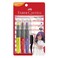 Faber Castell Magic Touch Instant Hair Basic Colour Pens With Comb Multicolor Pack of 4