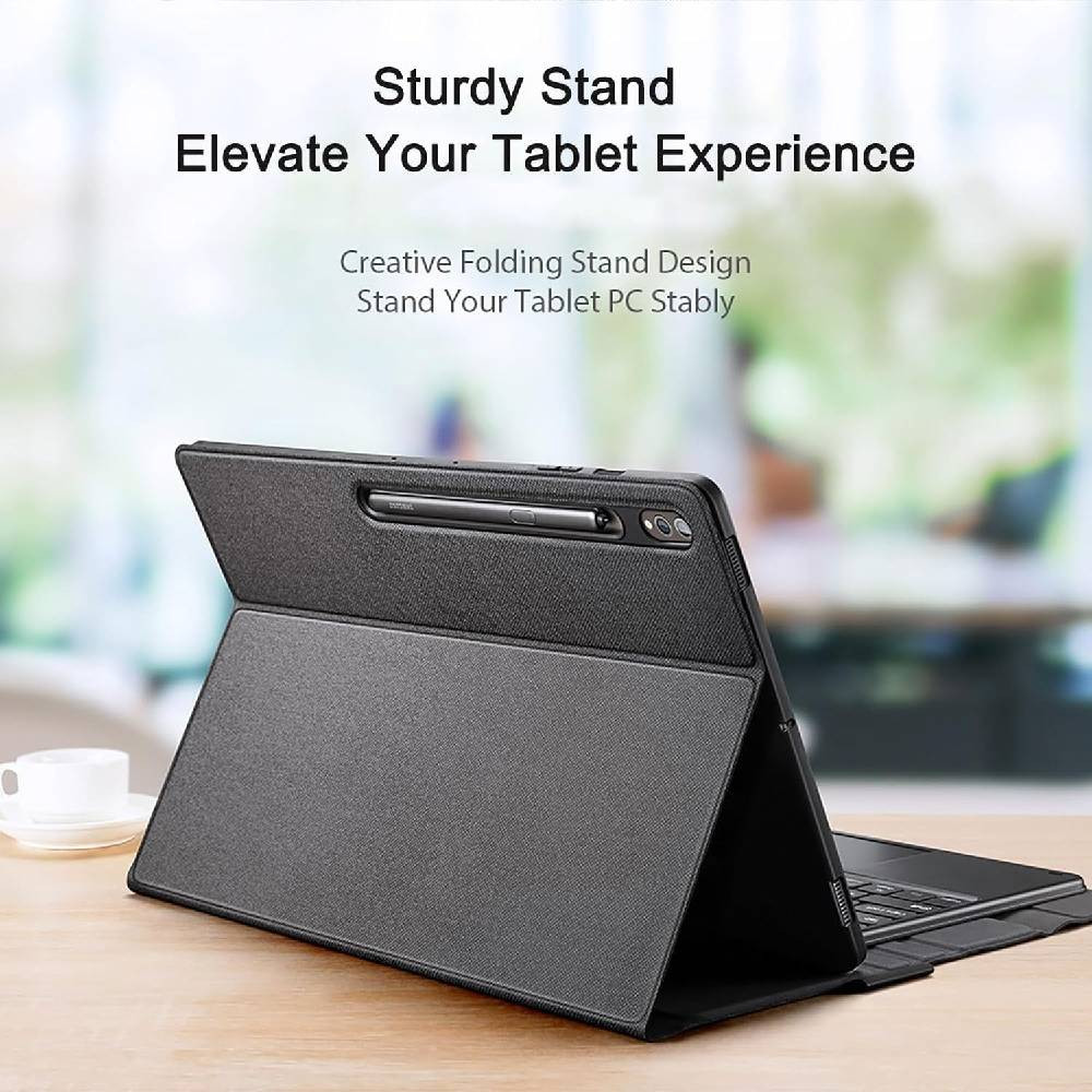 Keyboard Case Compatible with Samsung Galaxy Tab S8 Ultra 14.6 Inch 2022, Magnetically Detachable Bluetooth Keyboard with Touchpad, Slim Stand Cover, Auto Sleep/Wake