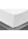 Hotel Linen Klub Deyarco Hotel Linen Klub Double Fitted Sheet 350Tc 100% Long Staple Sateen Waeve Luxurious Quality With Elasticized Deep Pocket Cotton, White 140X200+40cm