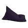 In House Ilkay Velvet Bean Bag Chair - Small - Dark Purple