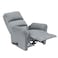 In House Velvet Rocking Recliner Chair - Grey - AB09