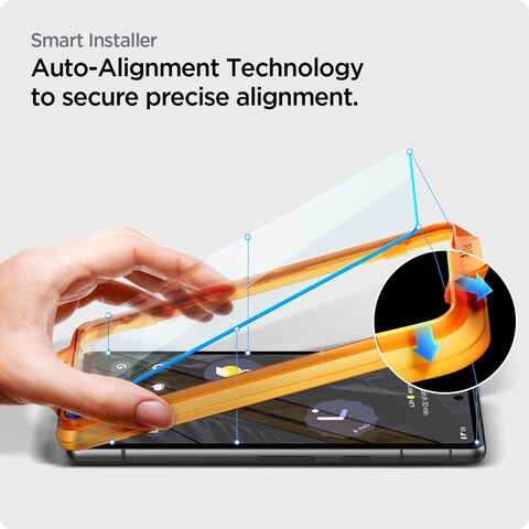 Spigen Glastr Align Master Designed For Google Pixel 7A Screen Protector Premium Tempered Glass - [Case Friendly - 2 Pack]