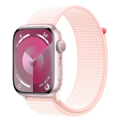 Apple Watch Series 9 GPS 45mm Pink Aluminium Light Pink Sport Loop