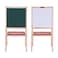 Aibecy-Folding Kids Wooden Art Easel Chalkboard White Drawing Board Dual-sided Magnetic Education Board with Storage Tray