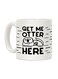 muGGyz Totally Hip Teacher Printed Coffee Mug White