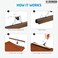 10PK High-Grade Wooden Pants Hangers with Clips Non Slip Skirt Hanger, Smooth Finish Solid Wood Jeans/Slack Hanger with 360&Atilde;&sbquo;&deg; Swivel Hook - Clip Hanger for Pant, Skirts, Slacks - Clamp Hangers