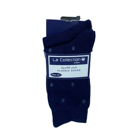 LC MRM2 Classic Socks for Men - Size 39:42 - 2 Pieces -  Navy