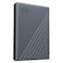 ويسترن ديجيتال ماي باسبورت محرك أقراص صلبة خارجي محمول USB نوع C ـ 5 تيرابايت - رمادي