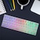 HXSJ 61 KEYS WIRELESS GAMING DUAL MODE BACKLIGHT MECHANICAL FEEL MEMBRANE KEYBOARD (L500 White)