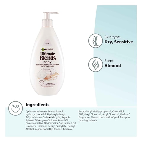 Garnier Ultimate Blends Oat Body Soothing Hydrating Lotion 400ml