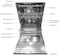 Sharp 8 Programs 14 Place Settings 3 Layered, Stainless Steel Tub Free Standing Dishwasher Silver ~ QW-MA814-SS3