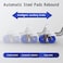 ULTIMAX Rebound Abdominal Wheel - Non-Slip Double Wheels with Elbow Support and Knee Pad for Abs Workout and Core Training-Blue