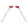 JBL Tune 110 Headphones Wired In-Ear Deep And Powerful Pure Bass Sound Red