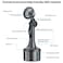 Yesido C200 Magnetic Car Cup Holder for iPhone 12 to 15, Adjustable Base Size, 20 Magnets, 360 Degree Rotation - Black
