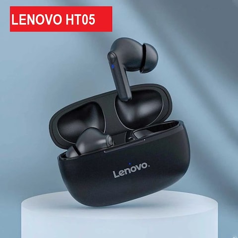 Lenovo Ht05 Tws Wireless Earbuds Bt5.0 Hifi Stereo Headphone Ipx5 Waterproof Sports Headset Noise Reduction With Hd Mic