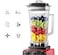 Wtrtr Heavy Duty Commercial Blender Mixer,1800W Food Processor Blender Ice Smoothie Bar Fruit Blender, 2L,Red. Food Processors/Mixers/Countertop