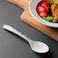 Royalford 18.5 Cm Melamineware Dessert Spoon- Rf11789 Stylish, Light-Weight And 100% Food-Grade Suitable For Dining Table, Home And Restaurant Dishwasher-Safe And Chip-Resistant White And Pink