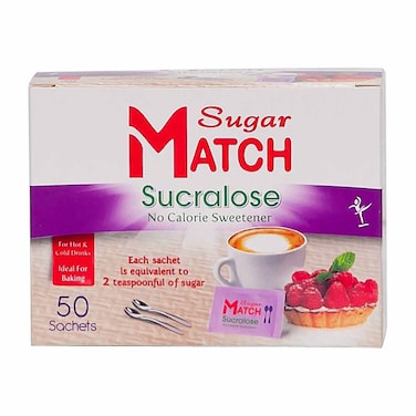 Sugar Match Sucralose No Calorie Sweetener - 50 Sachets