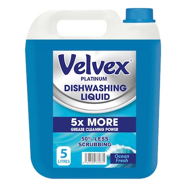 Velvex Dishwashing Liquid Oceanfresh 5L