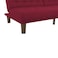 In House Maria 2 In 1 Sofabed Velvet Upholstered - Burgundy